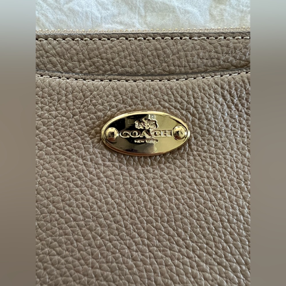 Authentic Coach leather and suede wristlet